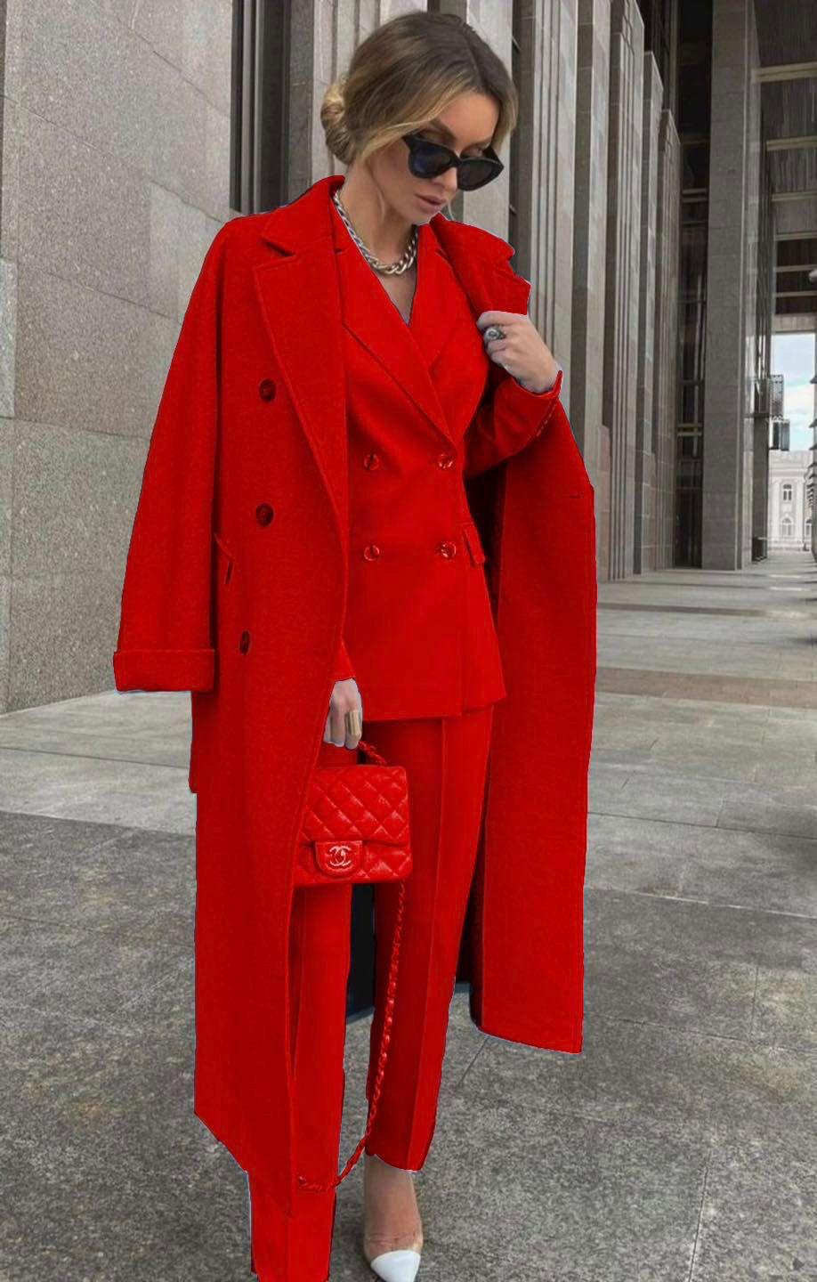 Coordinato cappotto e tailleur Made in Italy tutte le taglie disponibili