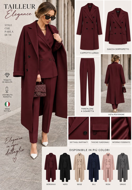 Set Lixi Coordinato Cappotto e Tailleur