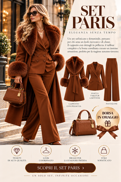 COORDINATO PARIS CON BORSA IN OMAGGIO