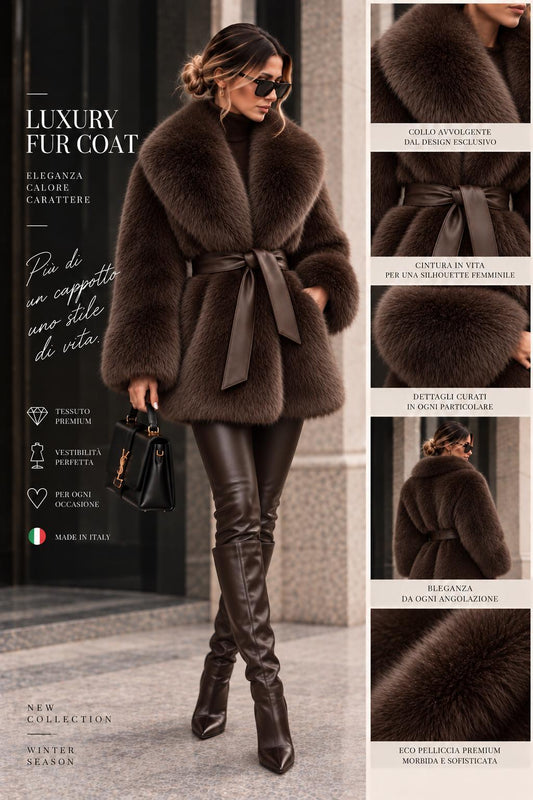 Eco-Pelliccia Ice taglia 36-60 made in italy