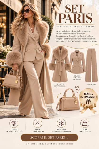 COORDINATO PARIS CON BORSA IN OMAGGIO