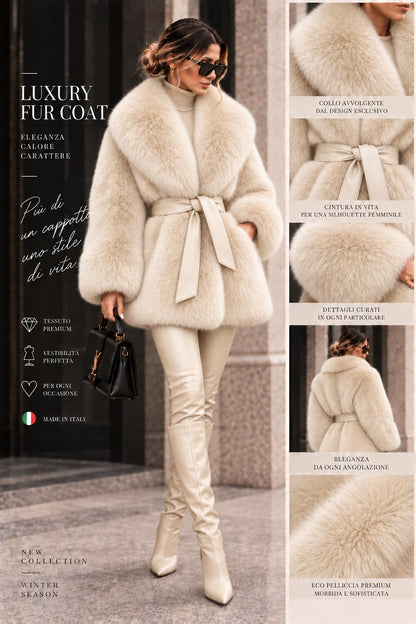Eco-Pelliccia Ice taglia 36-60 made in italy
