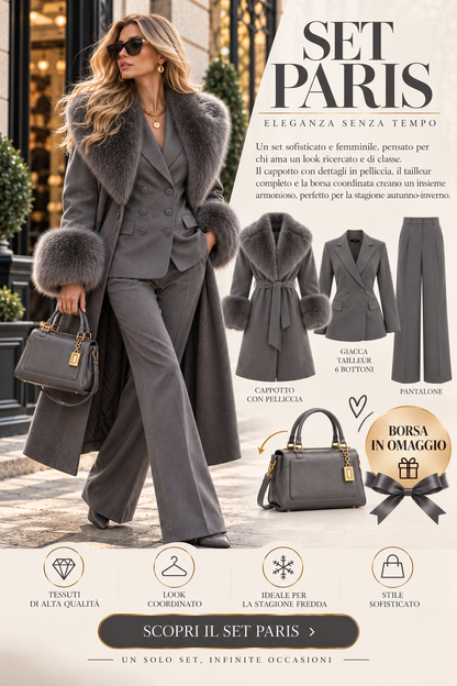COORDINATO PARIS CON BORSA IN OMAGGIO