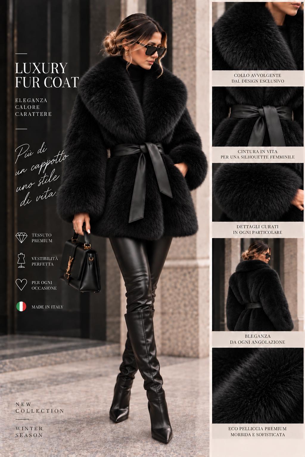 Eco-Pelliccia Ice taglia 36-60 made in italy