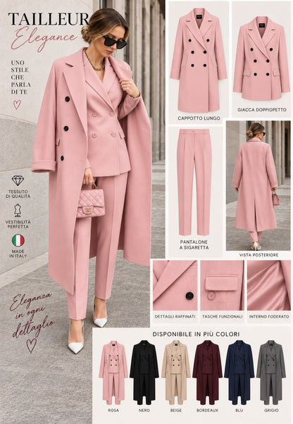 Set Lixi Coordinato Cappotto e Tailleur